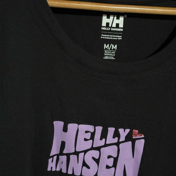 Helly Hansen Black and Purple Women's Tee (Brand New) - Picture 4 of 11